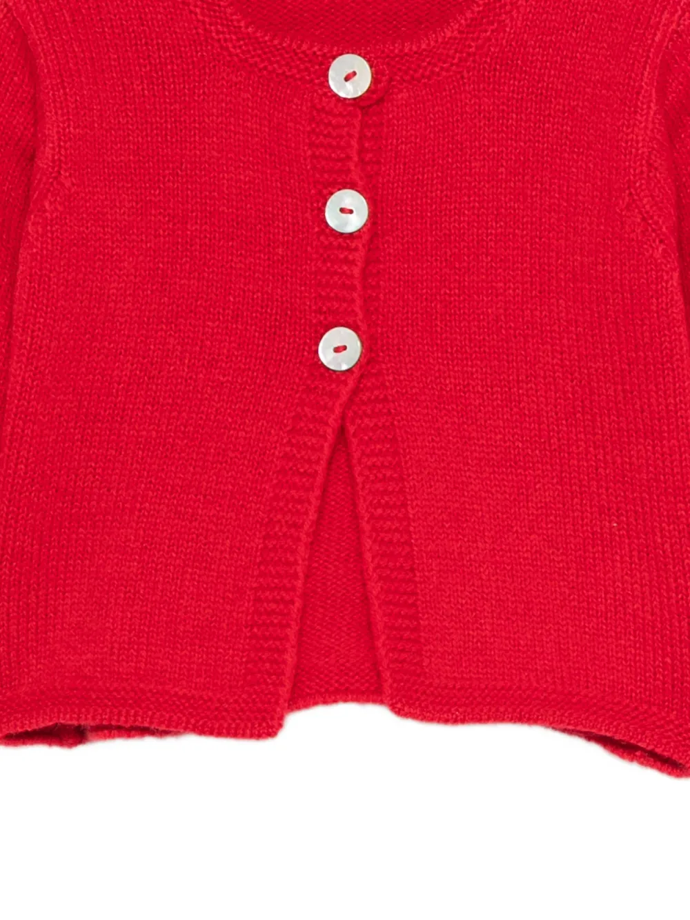 Mariella Ferrari Geribbeld vest met knopen Rood