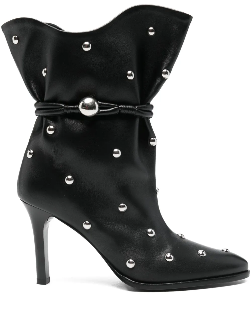 ISABEL MARANT 100mm Lolya studded leather boots Black