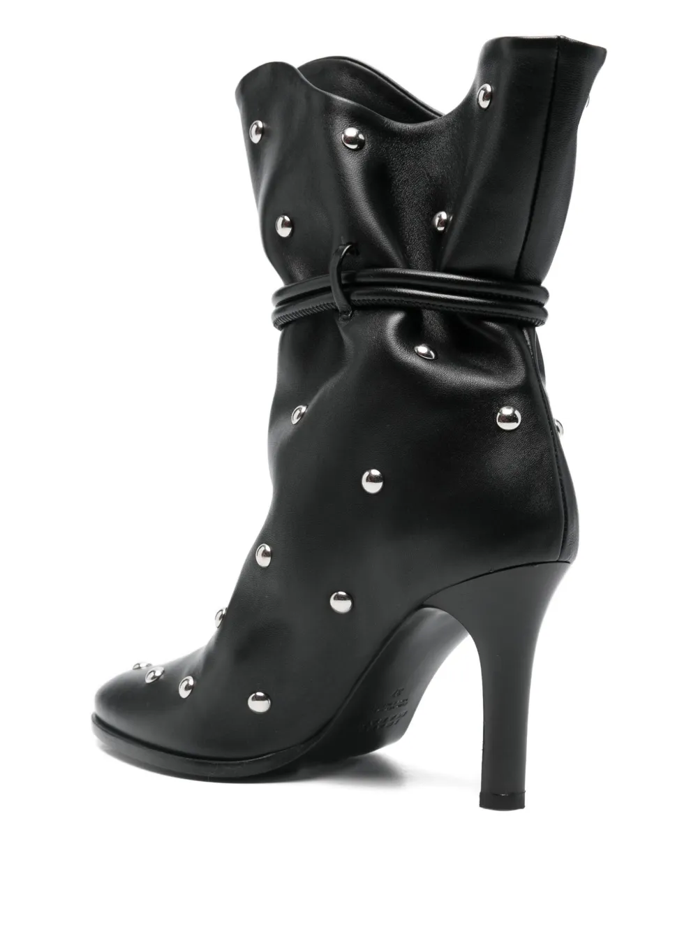 ISABEL MARANT 100 mm Lola leren laarzen met studs Zwart
