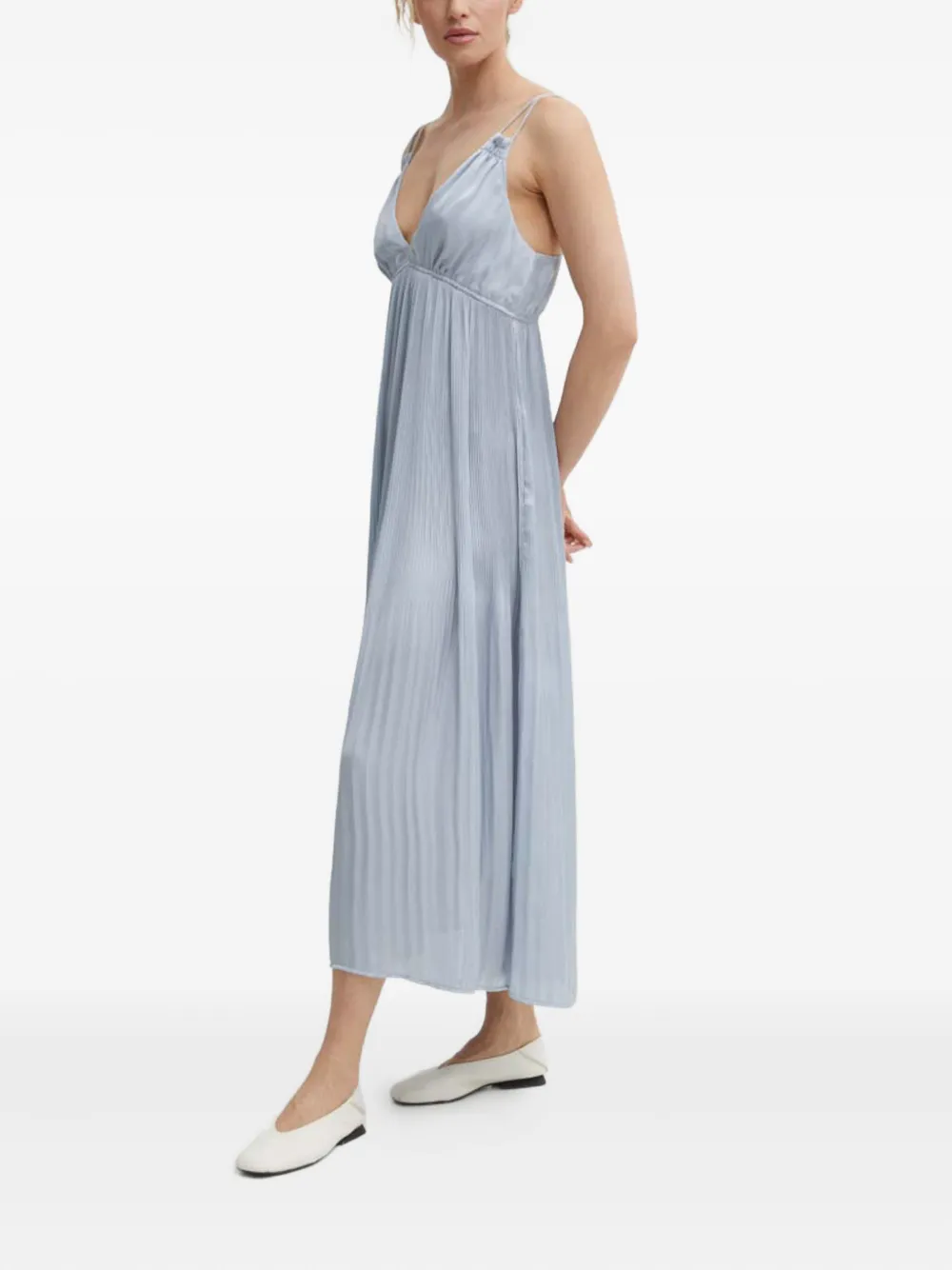 Résumé robe froncée à col v | Robes de jour | Image 2