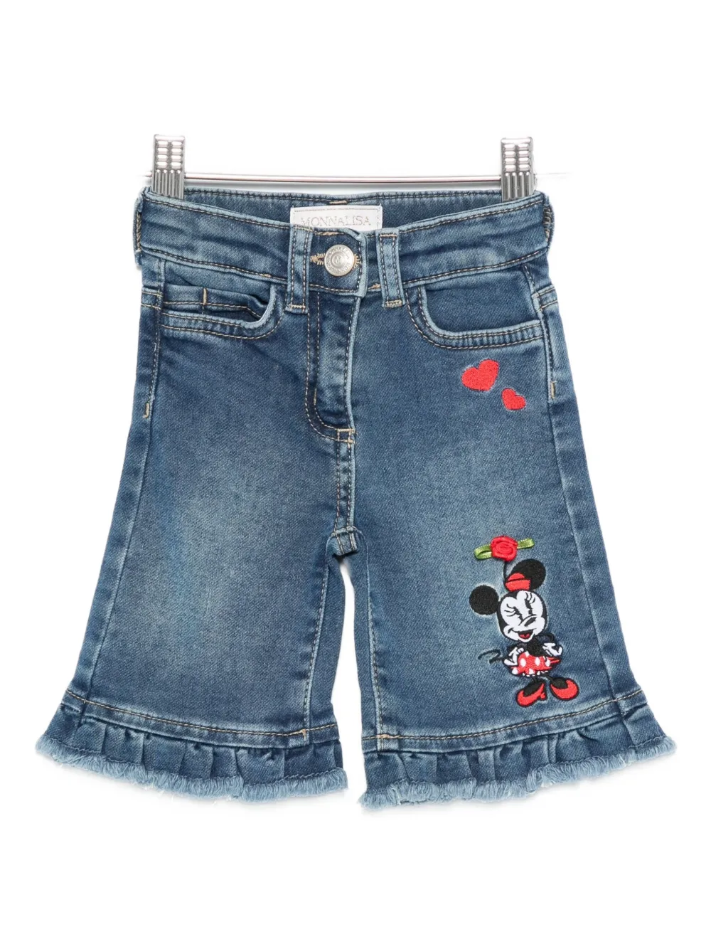 Monnalisa Minnie Mouse denim shorts - Blu