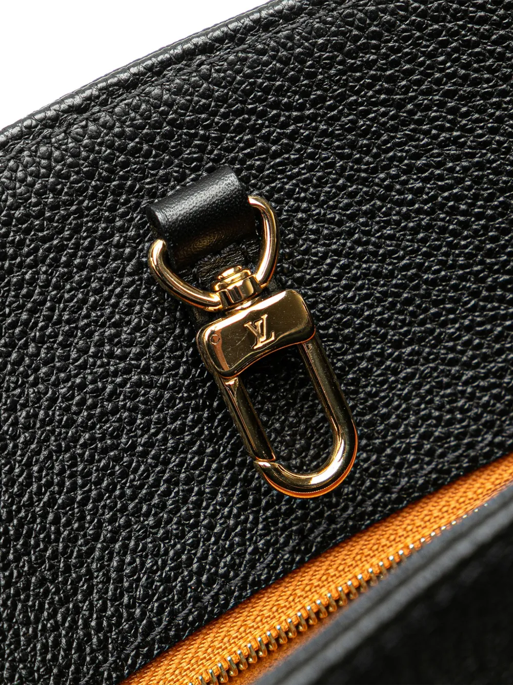 Pre-owned Louis Vuitton 2021-2025 Monogram Empreinte Onthego Gm Satchel In Black