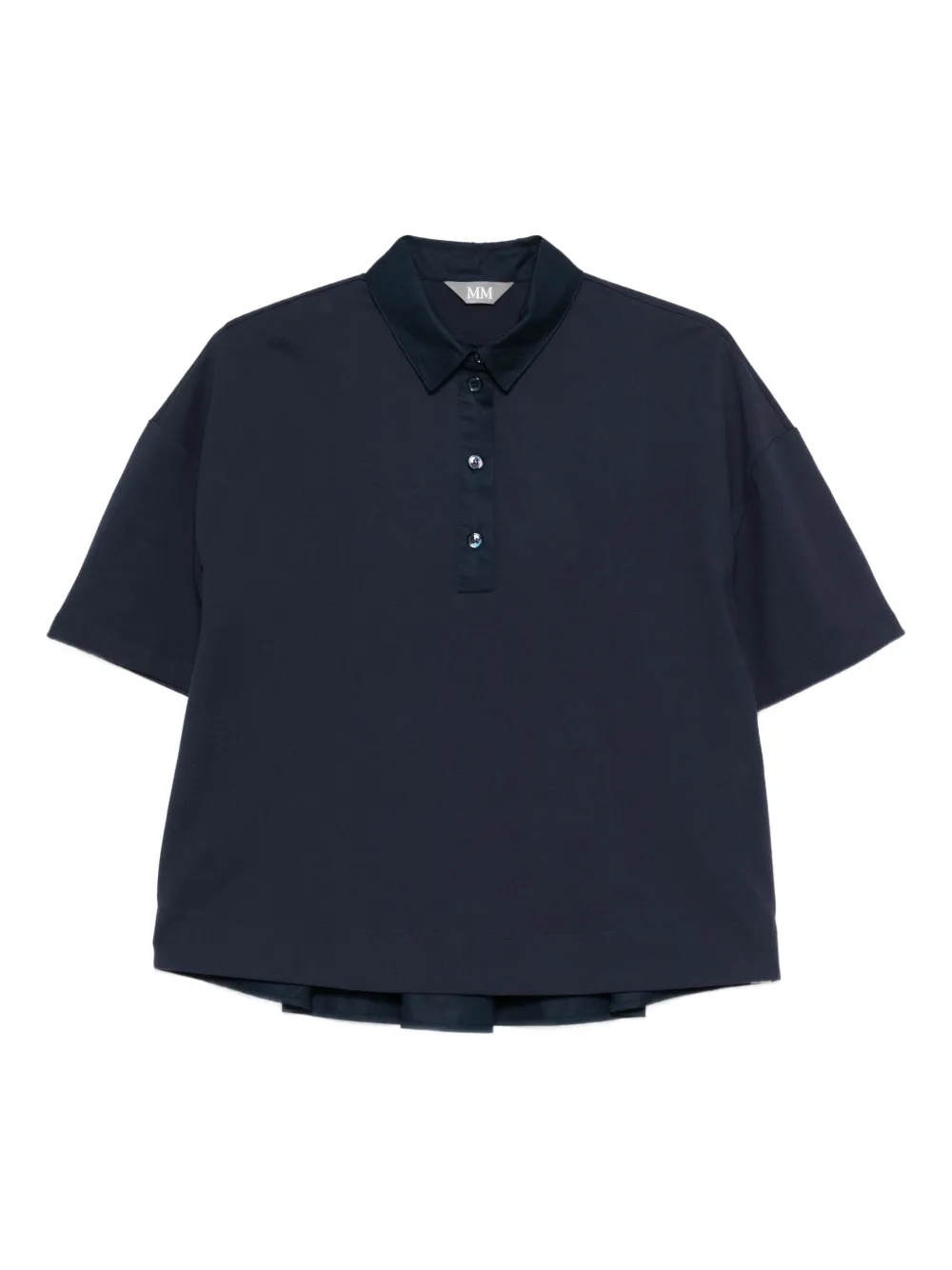 Max Mara Nave buttoned-collar polo top | Blue | Image 1