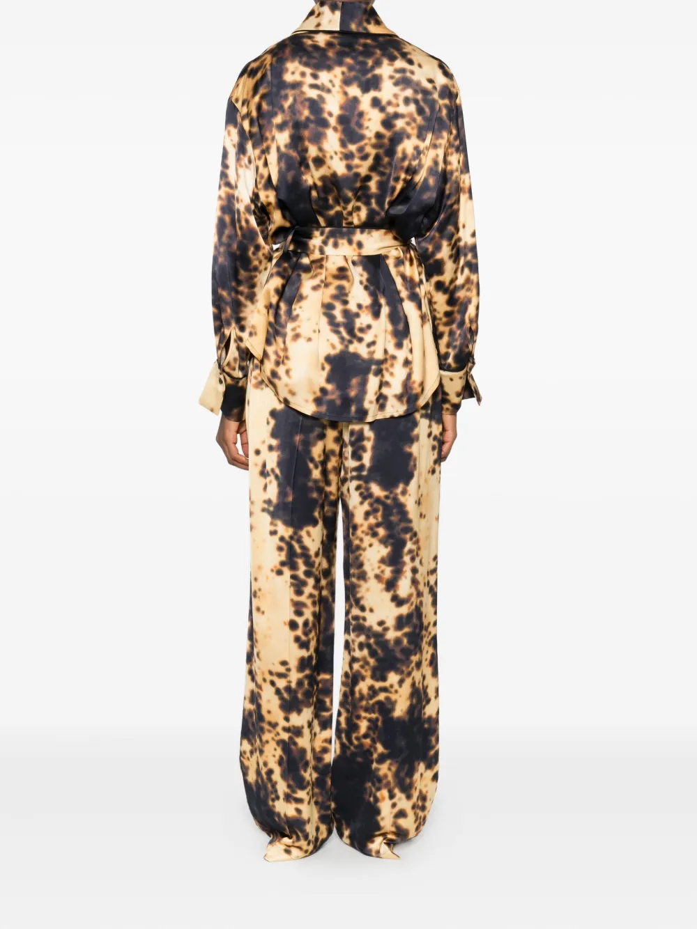 Victoria Beckham Printed Jacket In Brown