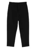 HAMZA elastic-waist trousers - Black