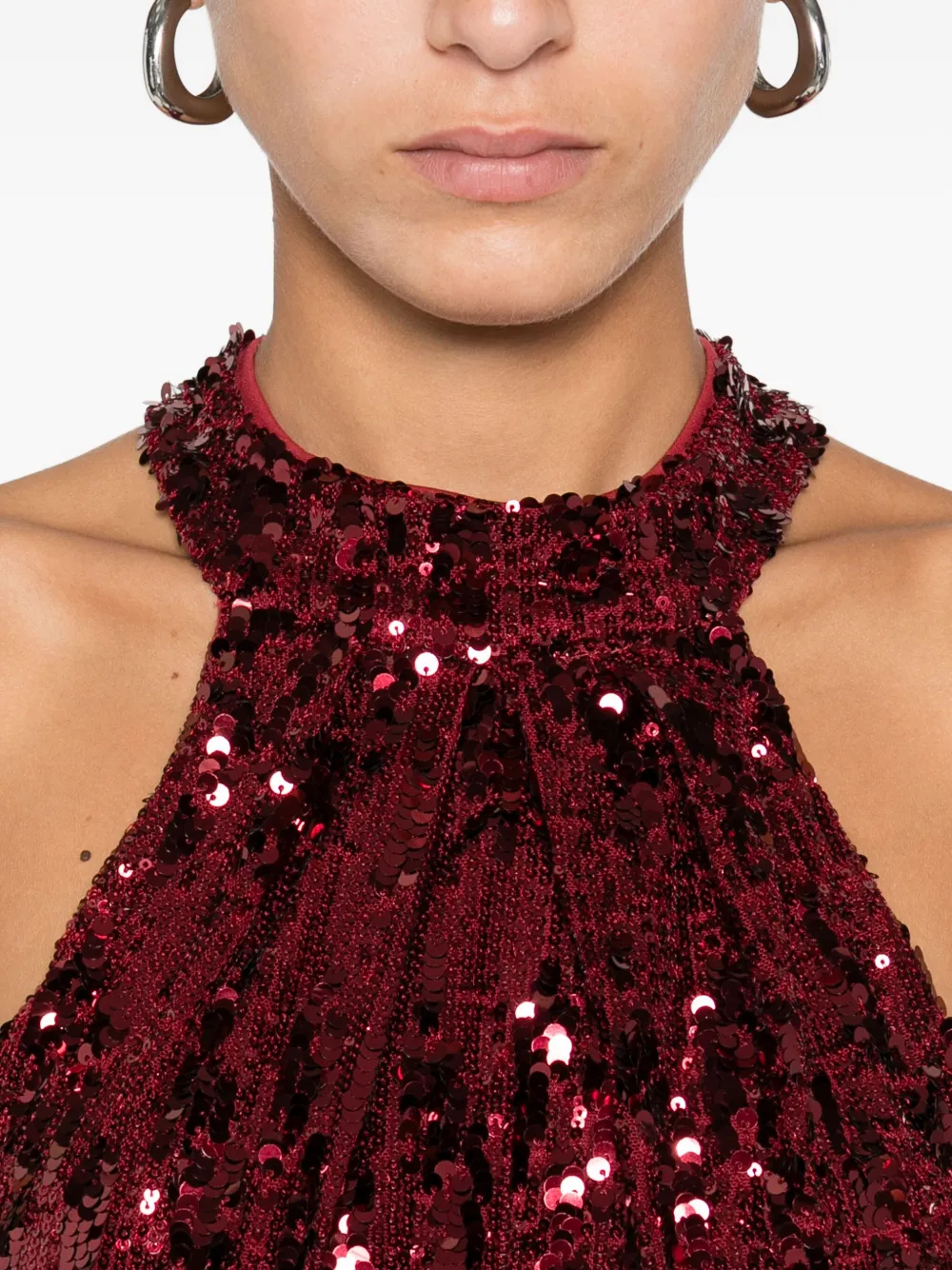 Aniye By Lulu Dress In Burgundy