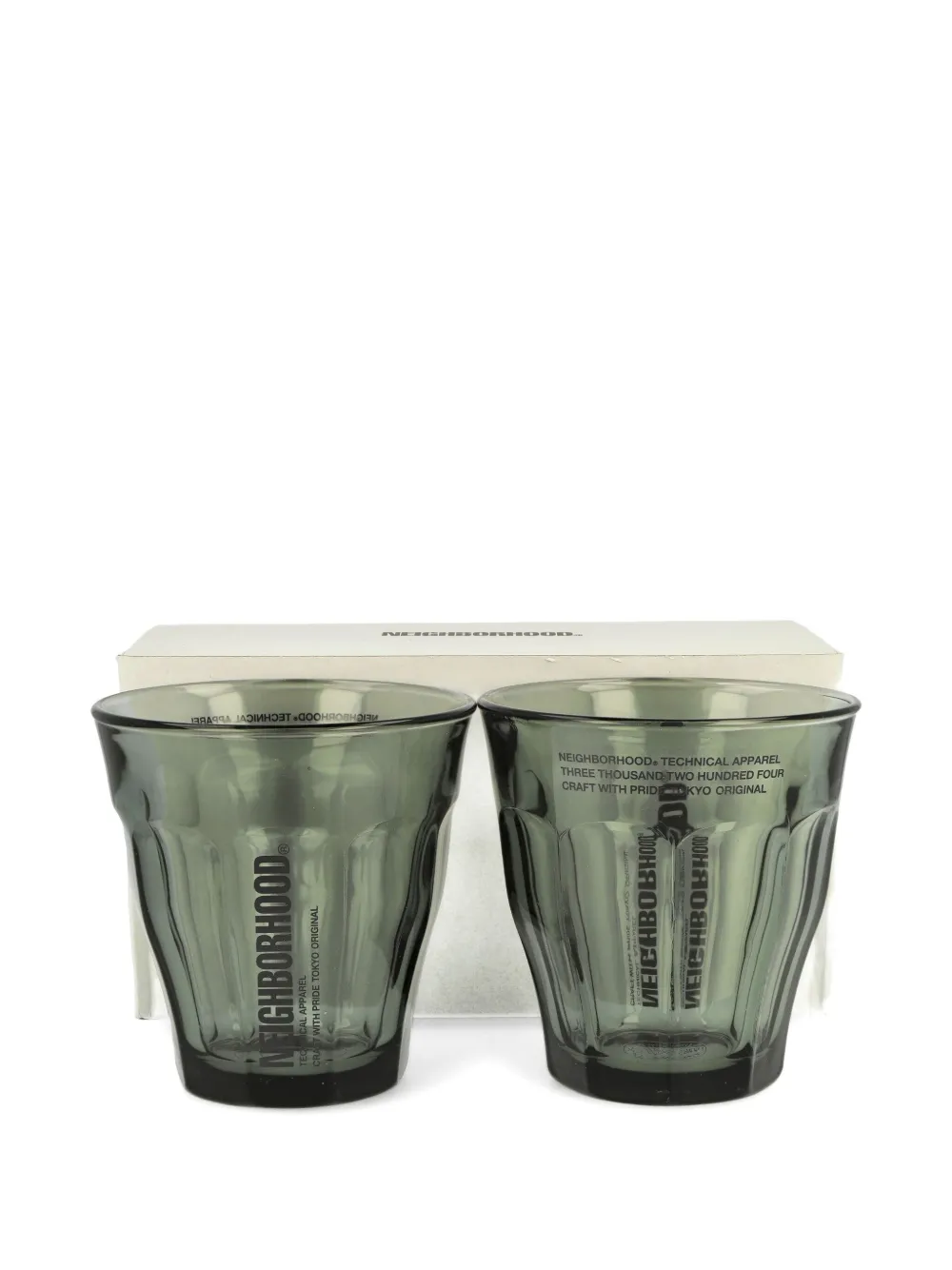 Neighborhood Duralex Glass Set (set Of Two) In Gray