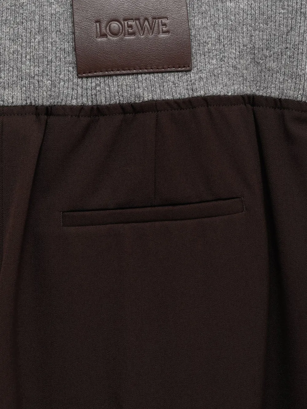 Loewe Pleated Elastic-waist Trousers In Brown