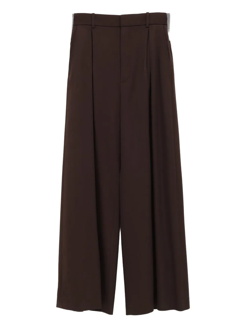 Loewe Pleated Elastic-waist Trousers In Brown