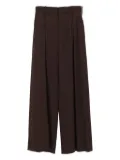 LOEWE pleated elastic-waist trousers - Brown