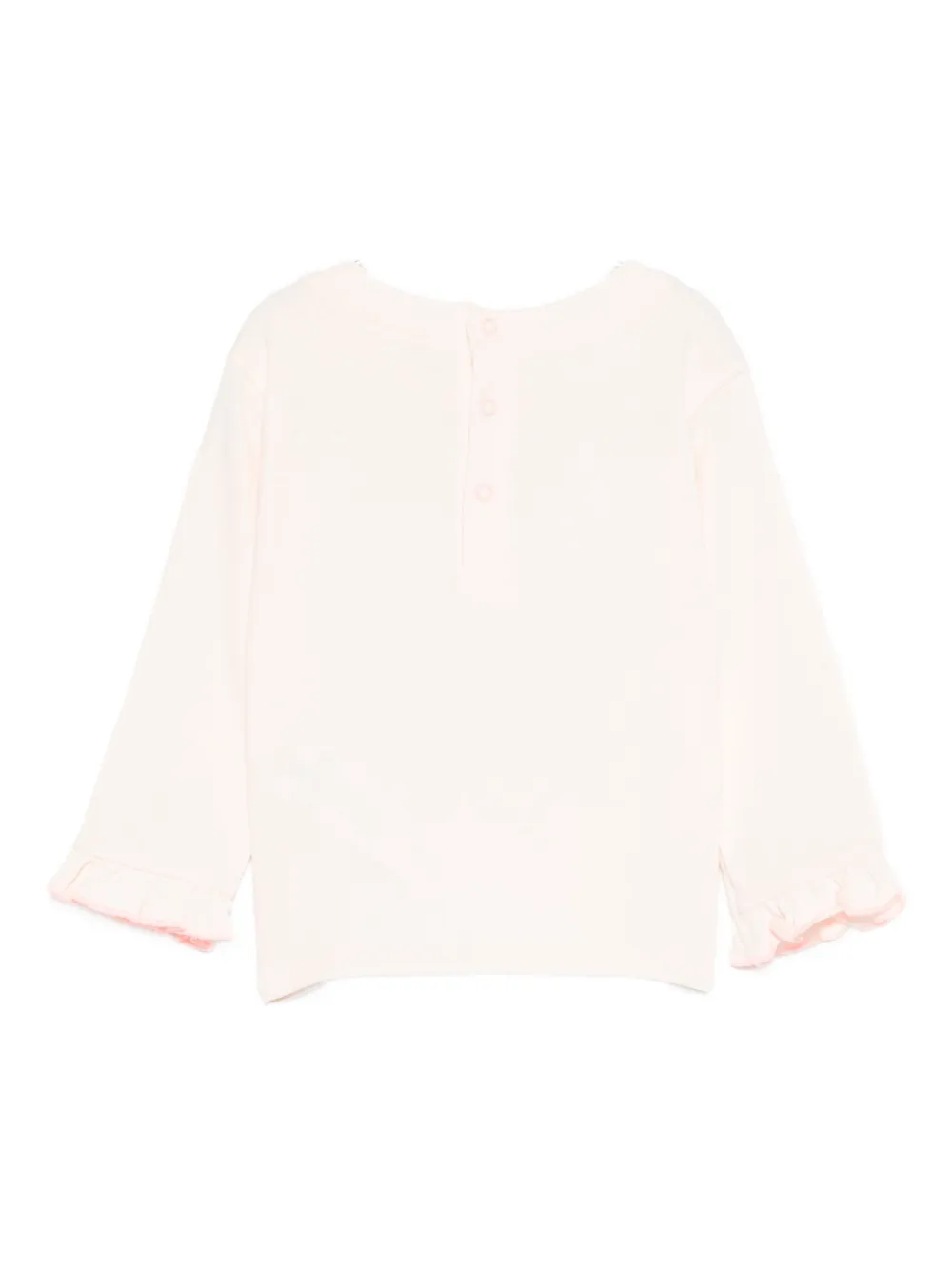 Billieblush Sequin-embellished Ruffled T-shirt In Gray
