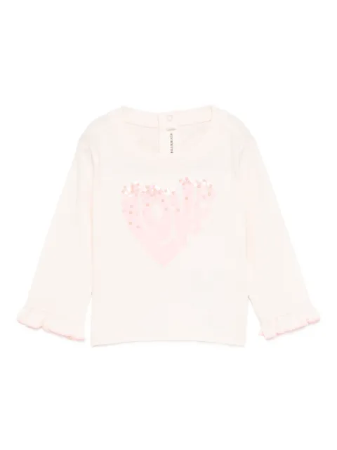 Billieblush sequin-embellished ruffled T-shirt