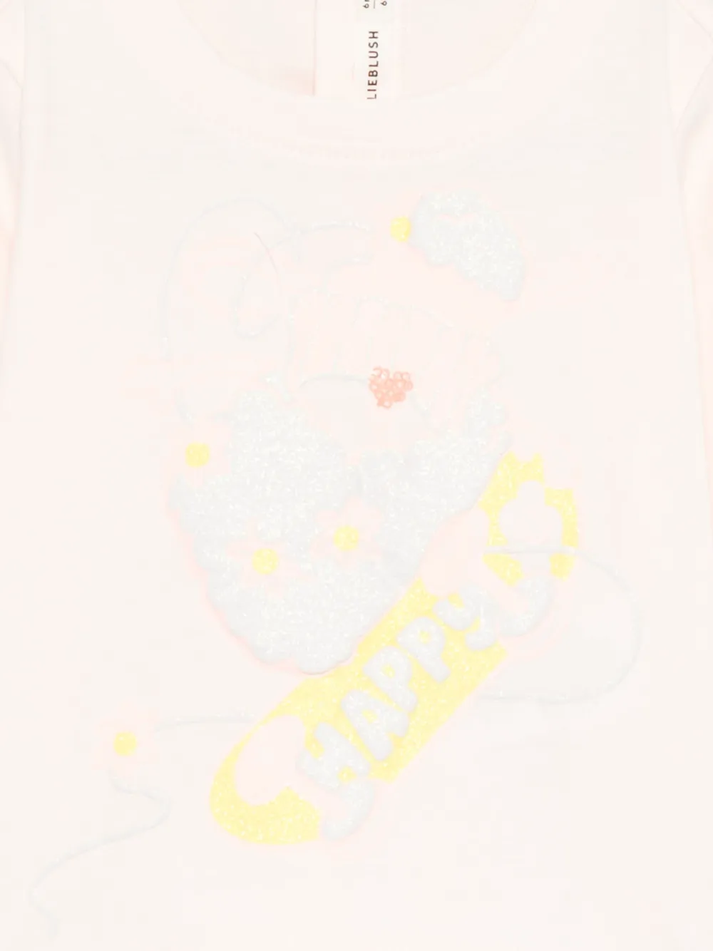 Billieblush Glitter-embellished Long-sleeve Top In Pink