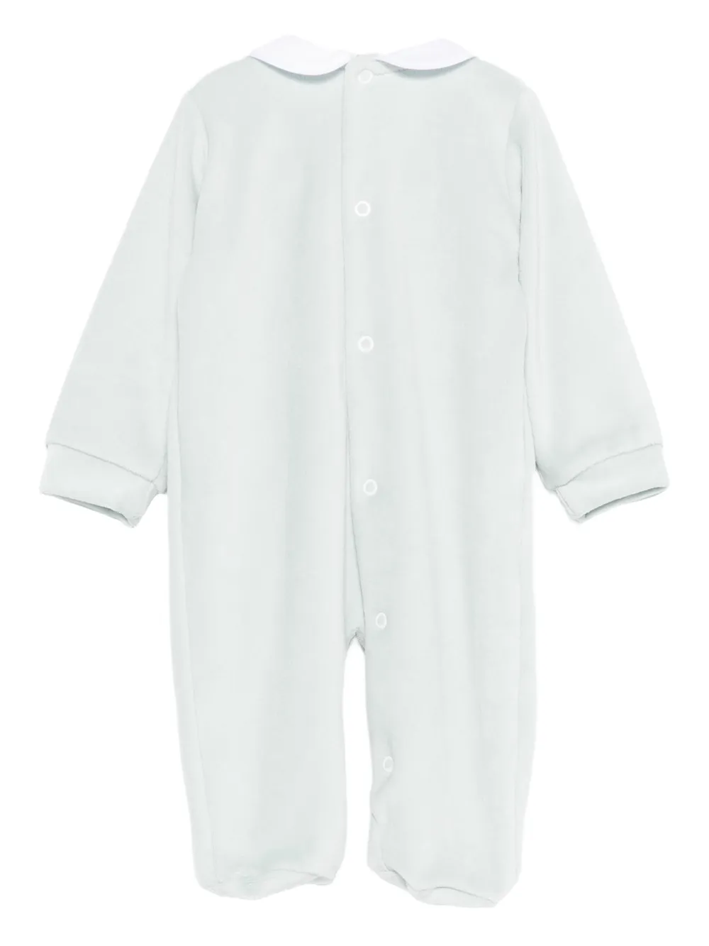 Siola Snap-button Smocking Jumpsuit In Blue