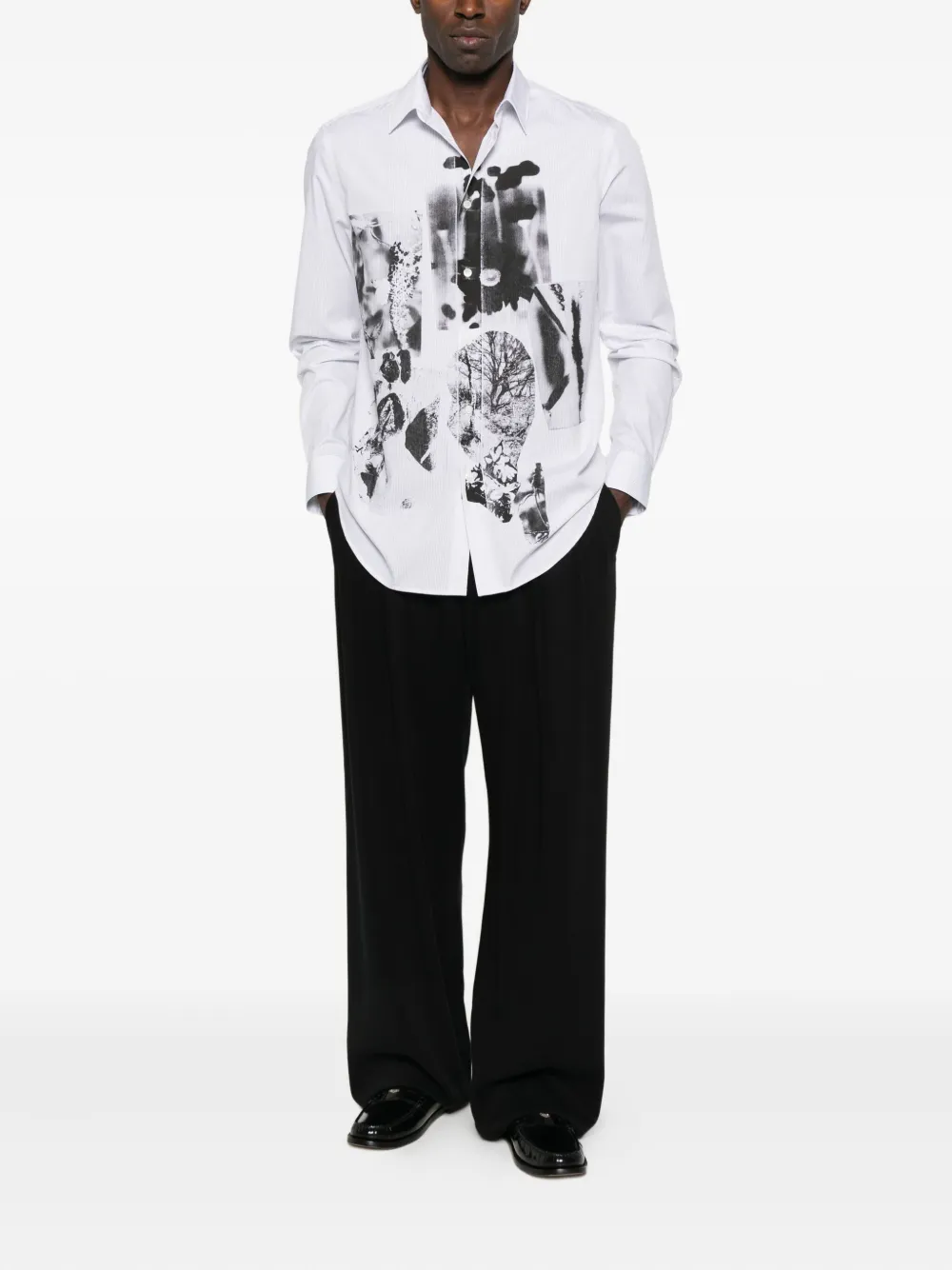 Paul Smith Overhemd met grafische print - Wit