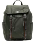 Paul Smith striped-strap flap backpack - Green