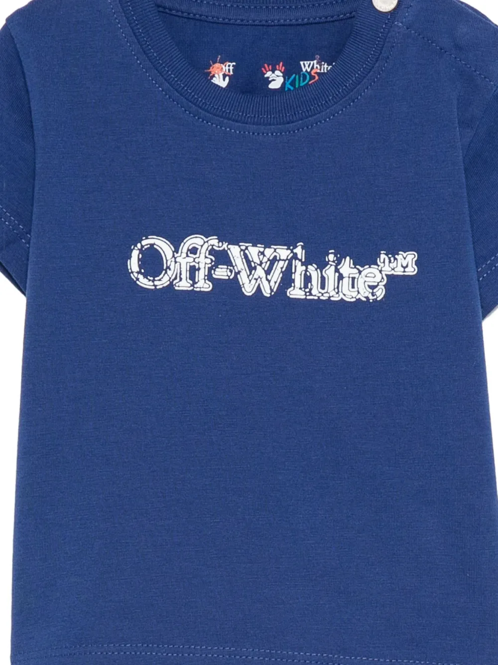 Off-white Logo-print T-shirt In Blue