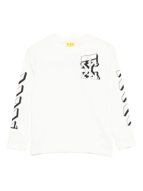 Off-White Kids logo-print long-sleeve T-shirt