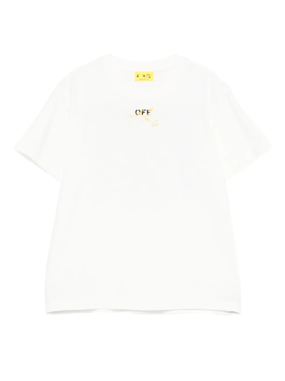 Off-White Kids paint-splatter short-sleeve T-shirt | White | Image 1