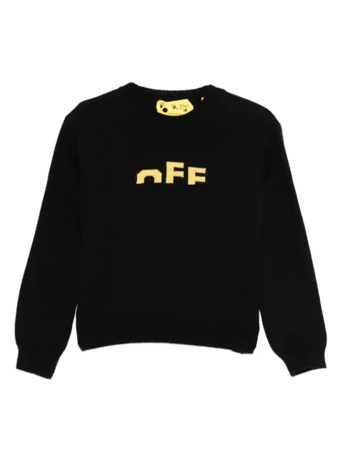 Off-White Kids logo-embroidered sweater