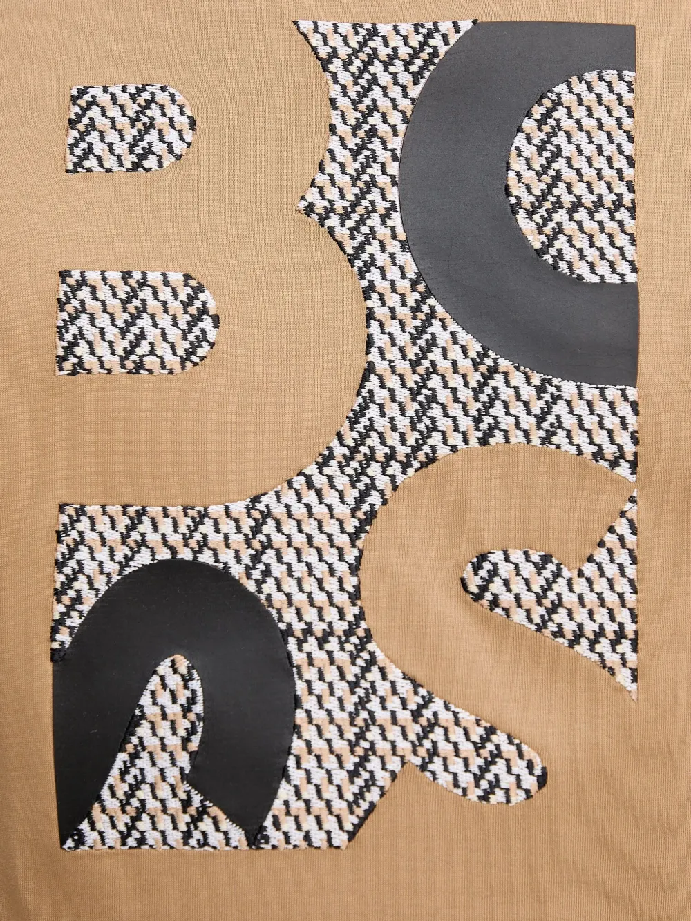 BOSS T-shirt met logoprint Beige