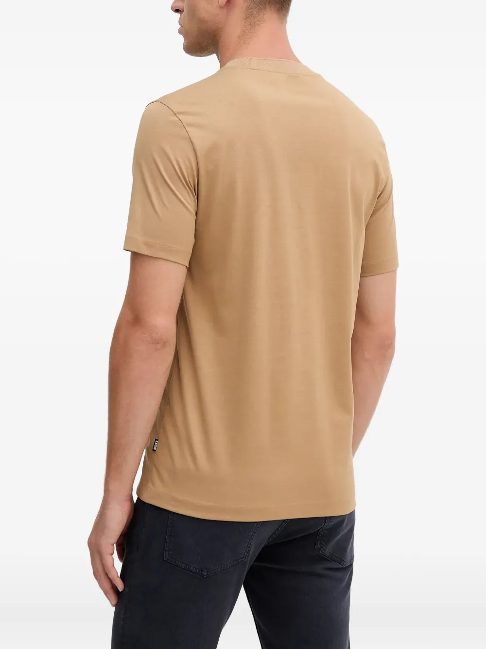 BOSS T-shirt met logoprint Beige