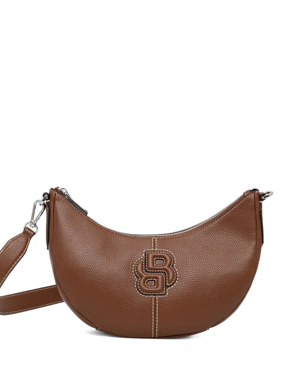 BOSS Anett logo-appliqué shoulder bag - Marrone