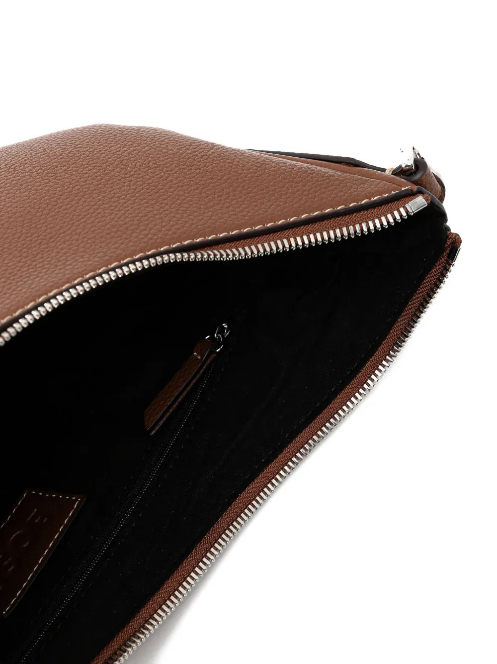 BOSS Anett schoudertas met logo-applicatie Bruin