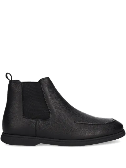 BOSS pull-tab panelled boots