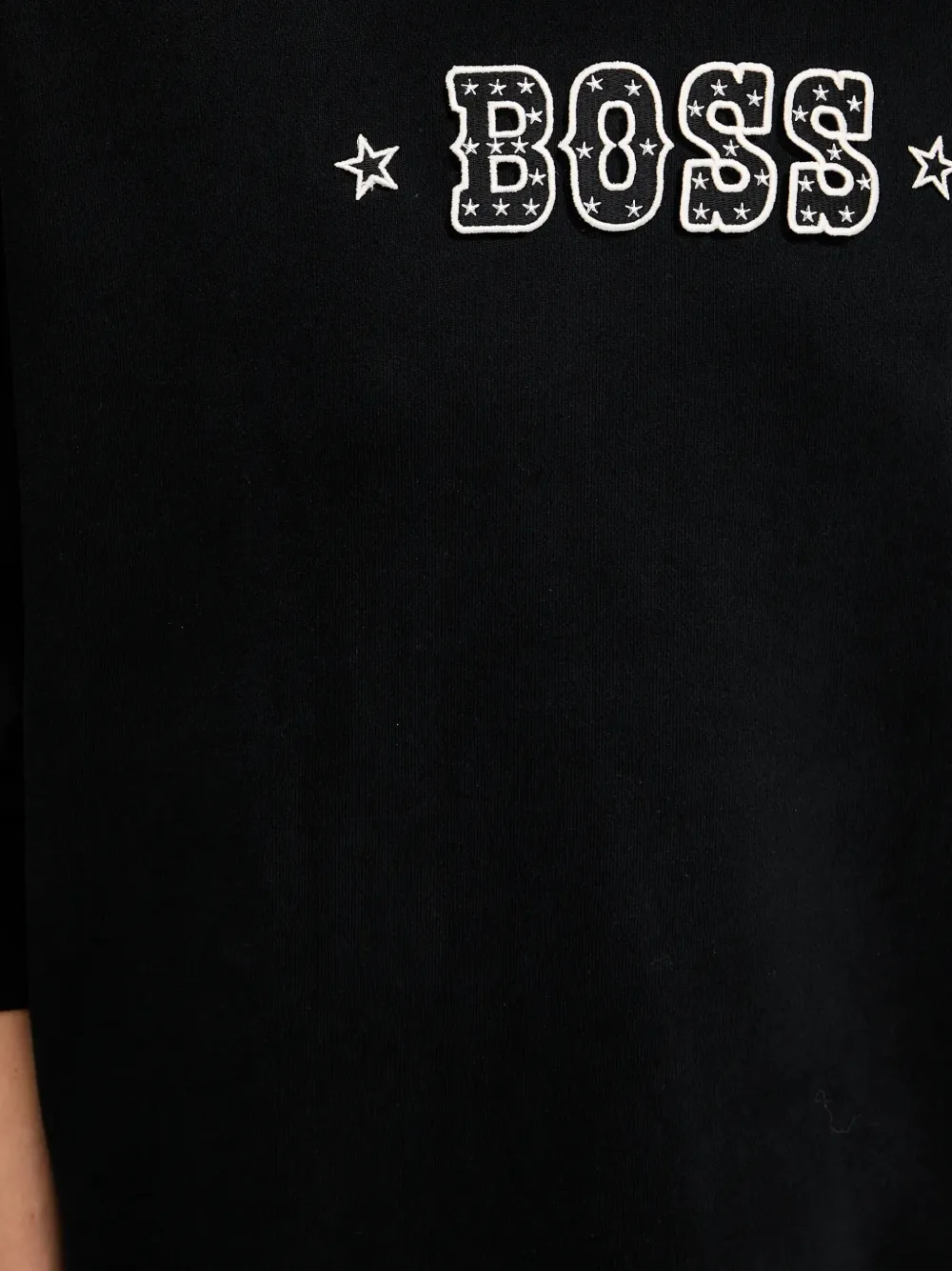 Hugo Boss Logo-detail Sweatshirt In Black