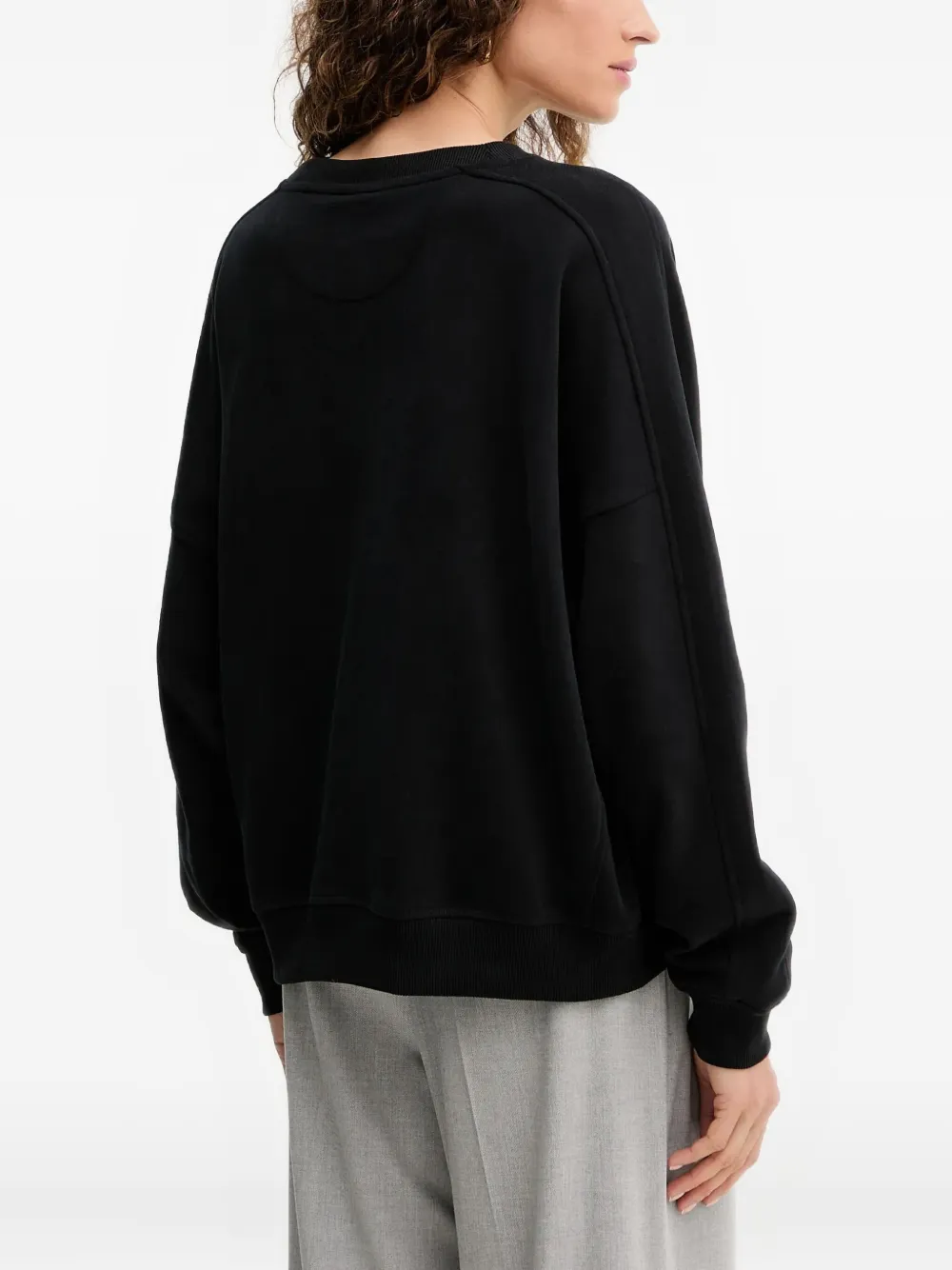 Hugo Boss Logo-detail Sweatshirt In Black