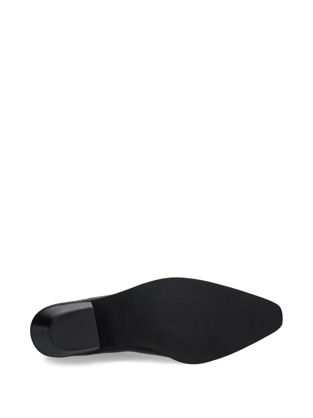 Hugo Boss Pointed-toe Panelled Boots In Black