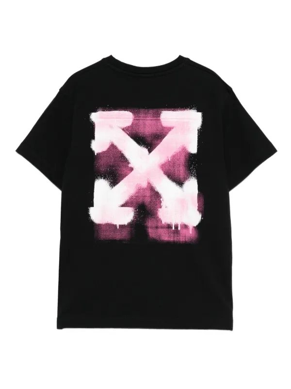 Off-White Kids spray-paint Arrow T-shirt | Black | FARFETCH GE