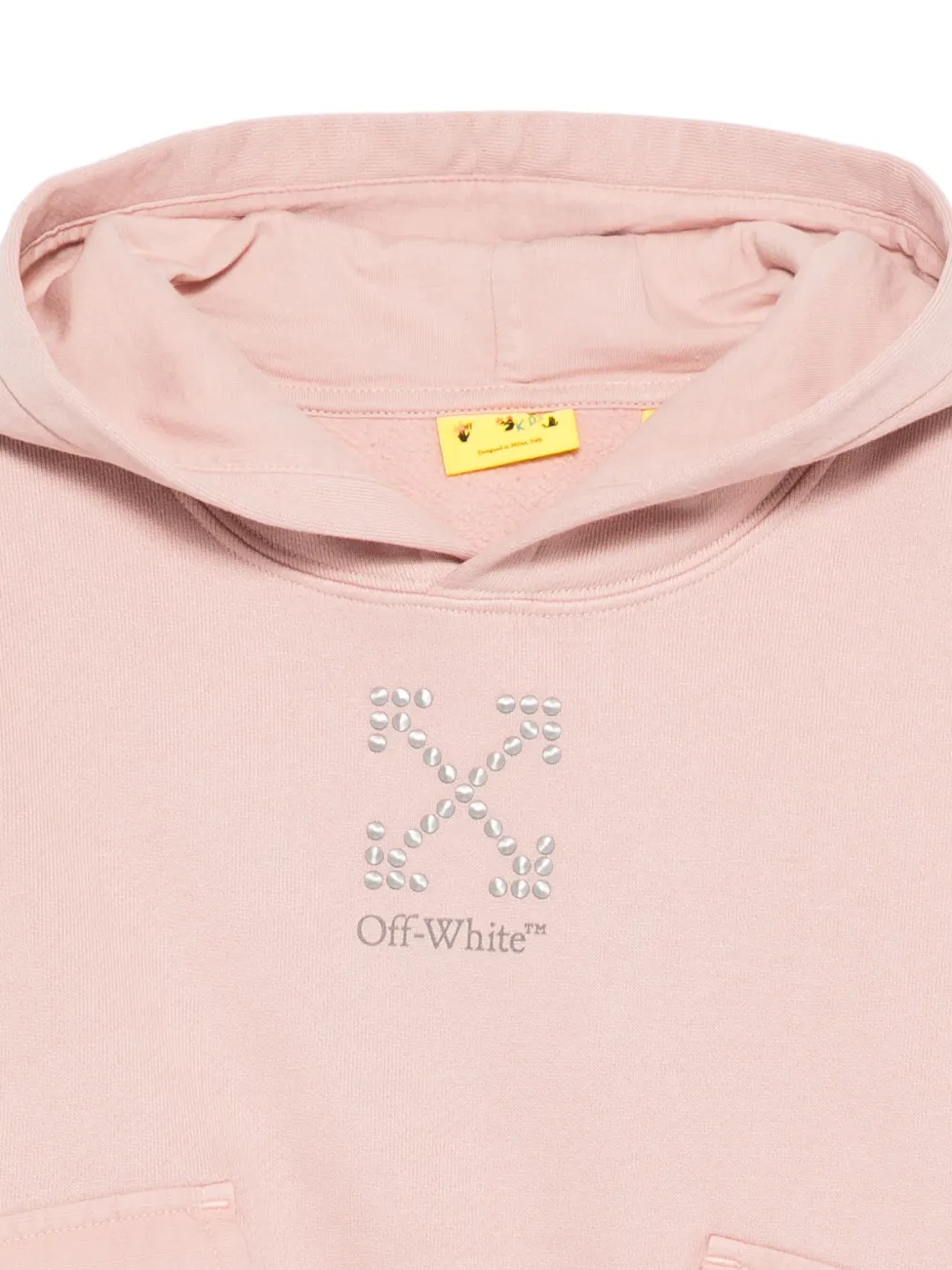 Off-White Kids Hoodie met logoprint Roze