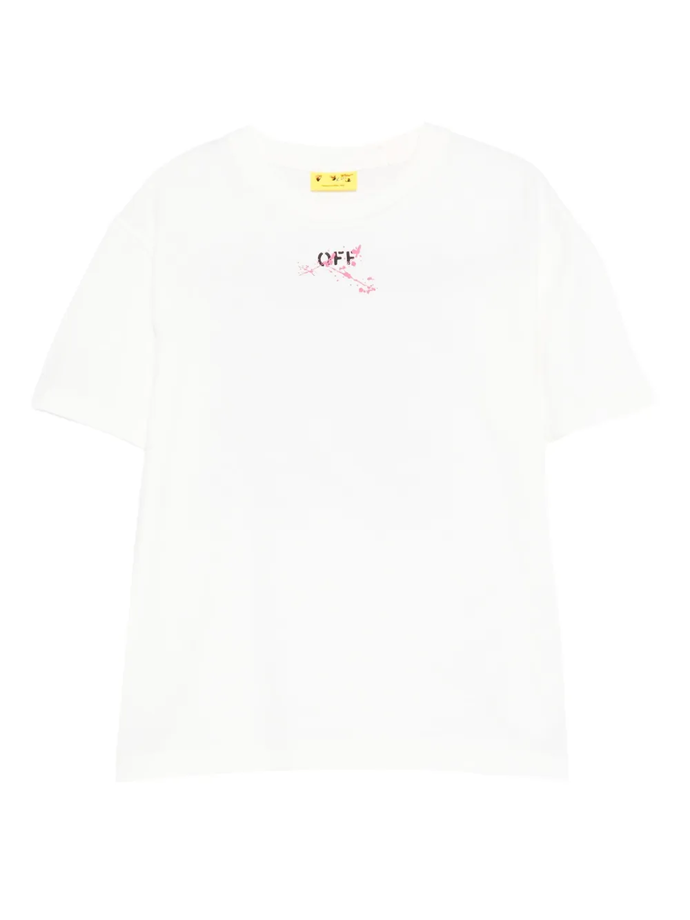 Off-White Kids paint-splatter short-sleeve top | White | Image 1