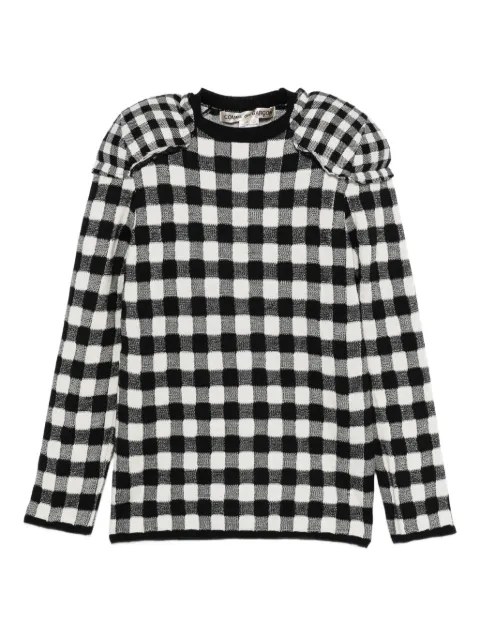 Comme Des Garçons gingham-check top