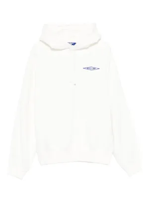 Comme Des Garçons Play Double Heart-patch Hoodie | White | FARFETCH