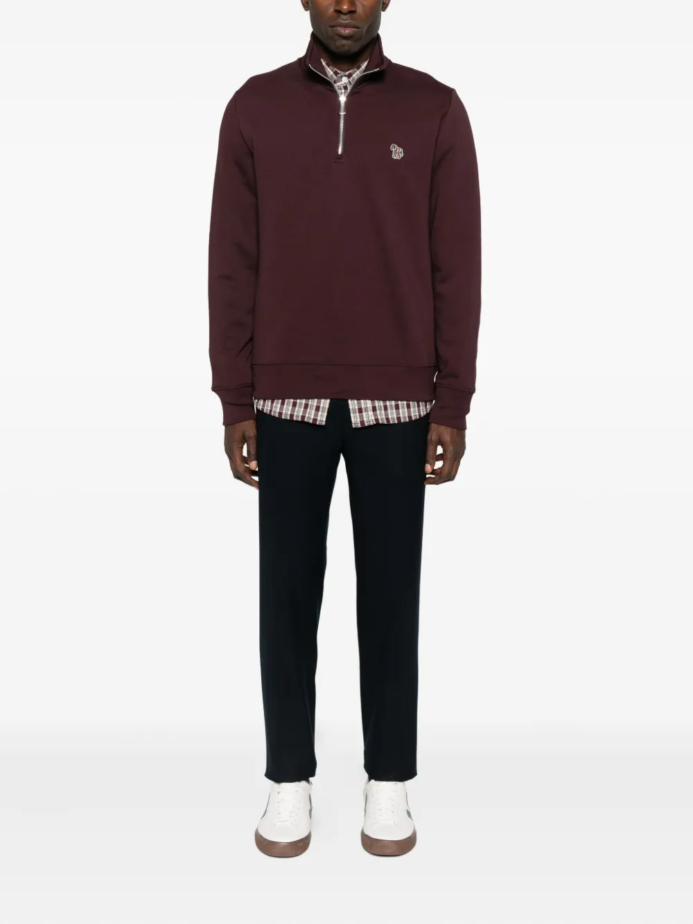 Paul Smith zip-neck zebra-logo sweater | Sweatshirts | Image 2