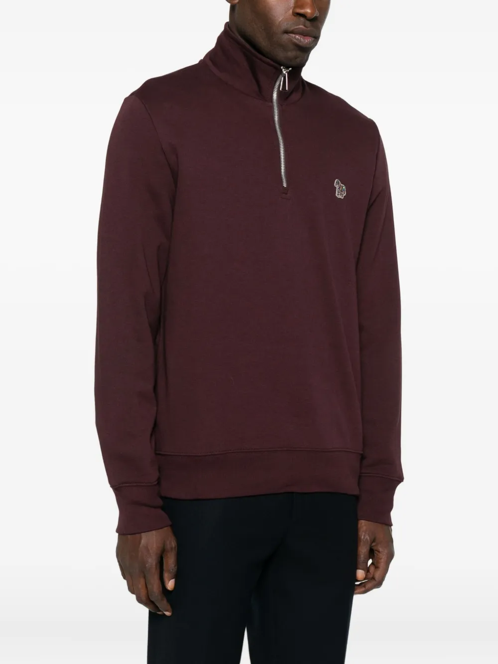 Paul Smith Trui met logo en rits Rood