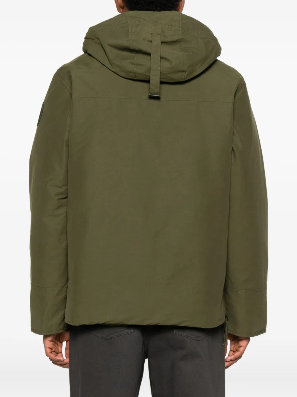 Canada Goose Army Green Cotton Blend Maitland Down Jacket In Green