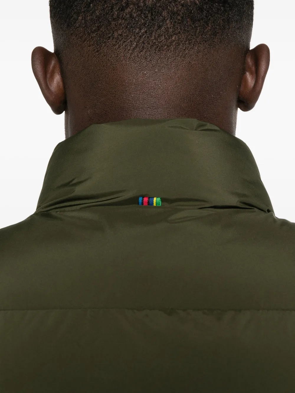 Paul Smith Quilted Zip-front Gilet In Green
