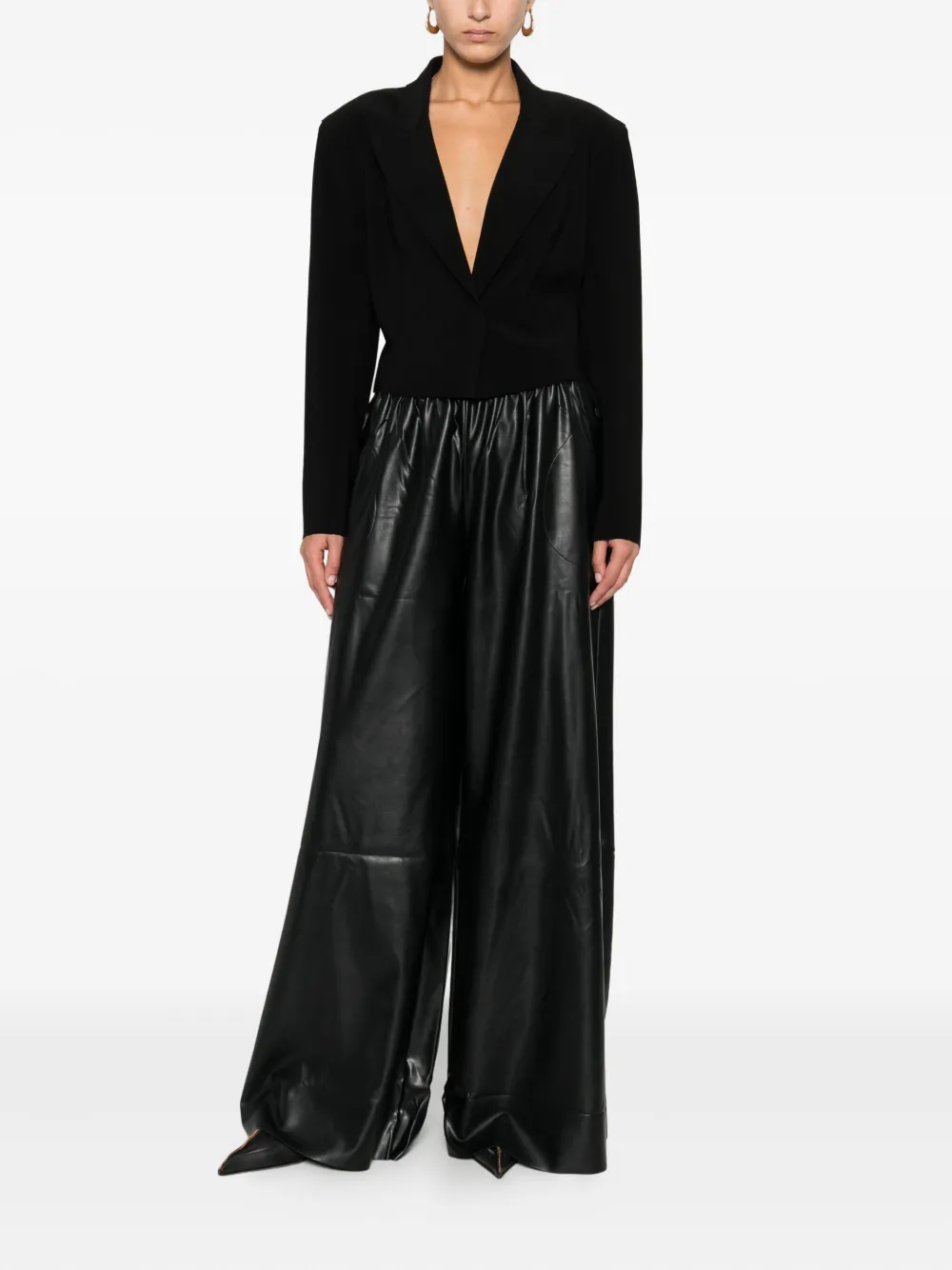 Norma Kamali v-neck cropped jacket | Cropped Jackets | Image 2