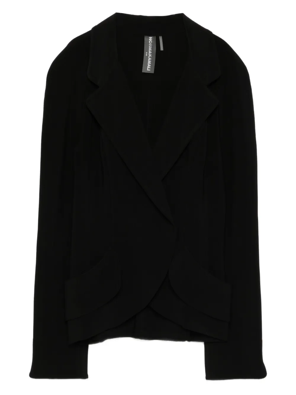 Norma Kamali lapels draped jacket | Black | Image 1