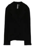 Norma Kamali lapels draped jacket - Black