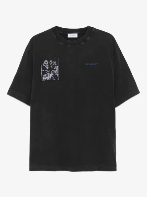 Off-White playera con estampado gráfico