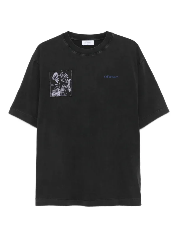 OFF-WHITE グラフィックプリント Tシャツ ブラック 31875340_61753718_600.jpg