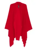 Norma Kamali draped open-front dress - Red