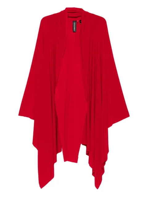 Norma Kamali draped open-front dress