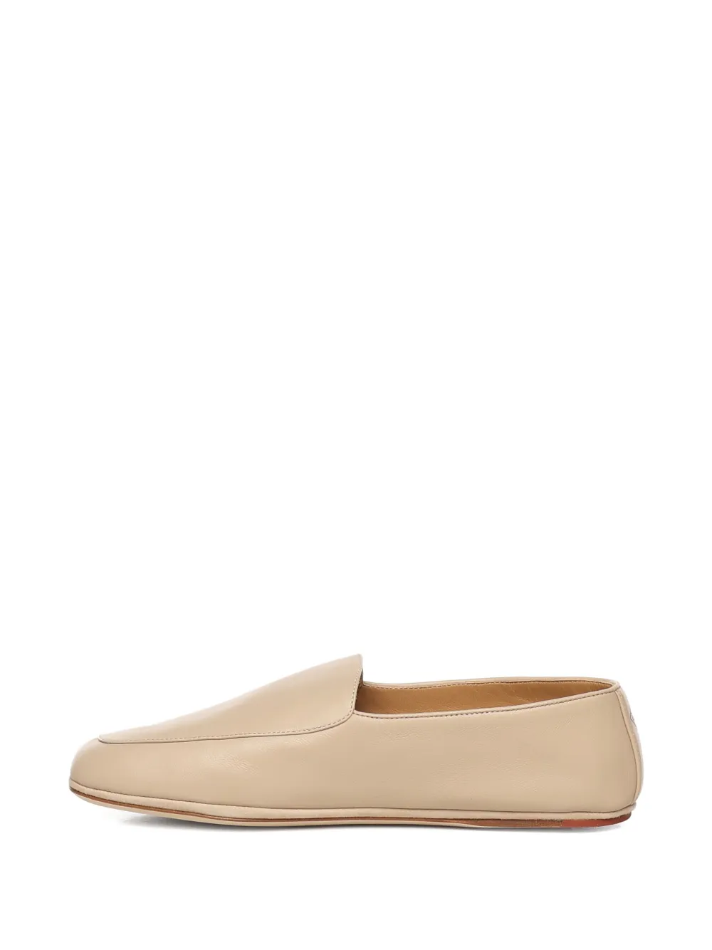 Loro Piana leather ballet flats Beige