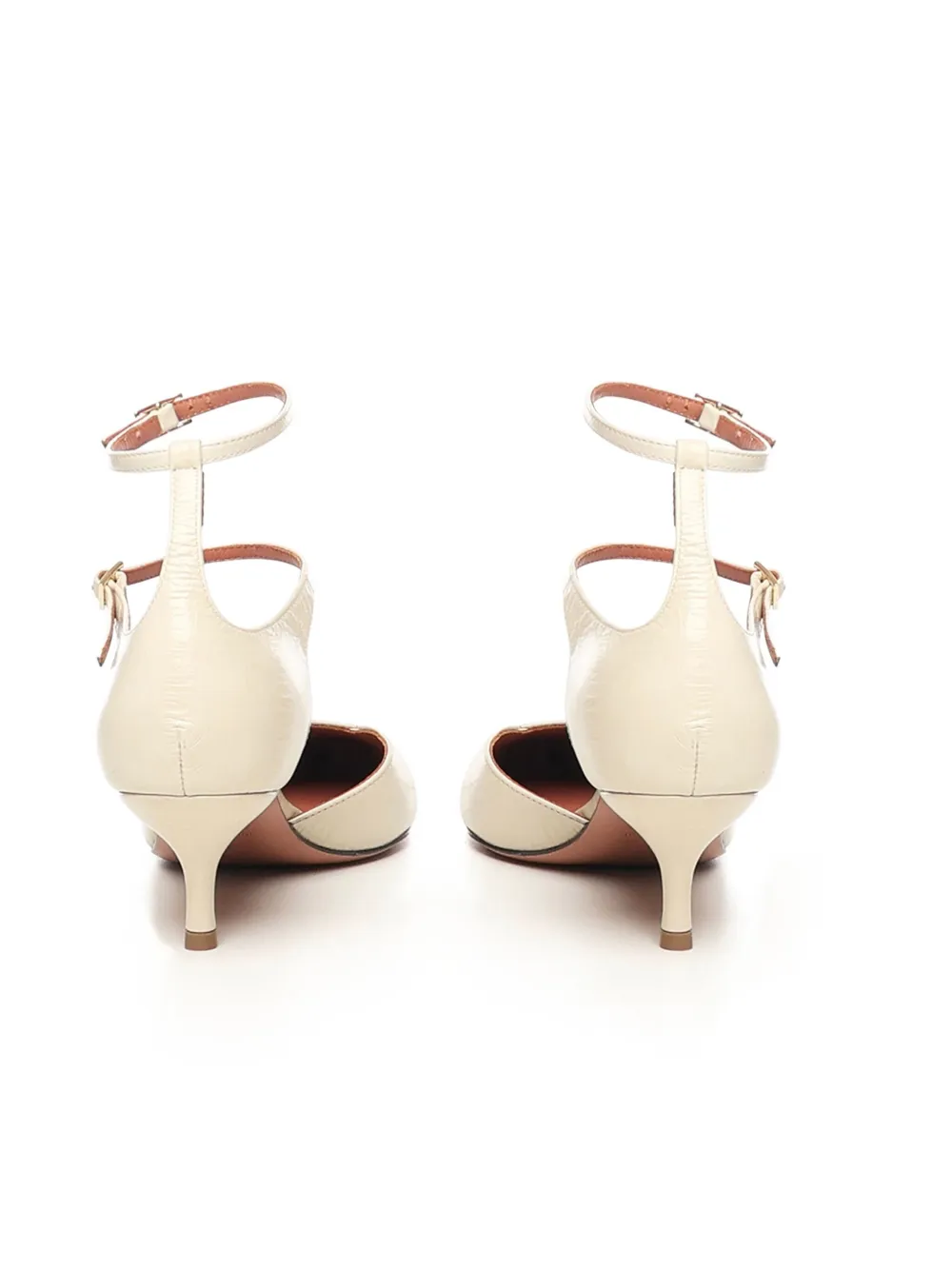 Giuliano Galiano 30mm Demi double-strap pointed pumps Neutrals
